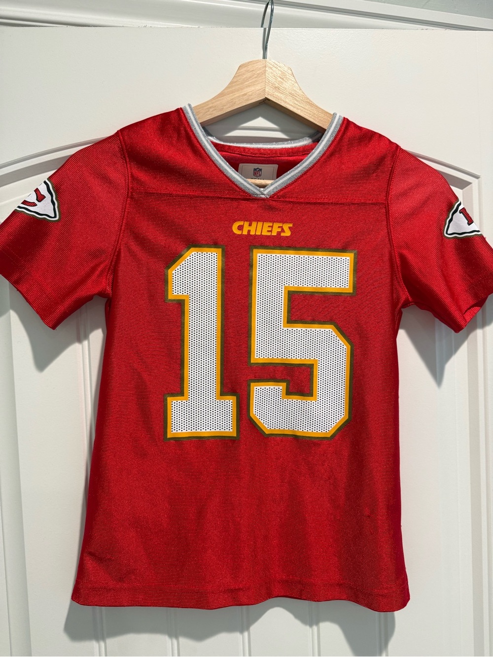 Girls Chiefs #15, Mahomes, Football Jersey